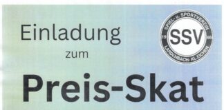 SSV-Preisskat am 30. Dezember 2025