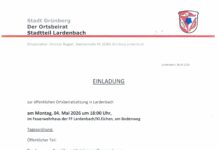 Einladung Ortsbeiratssitzung Lardenbach
