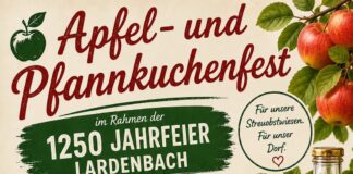 Am 13. September 2026 Apfel- und Pfannkuchenfest